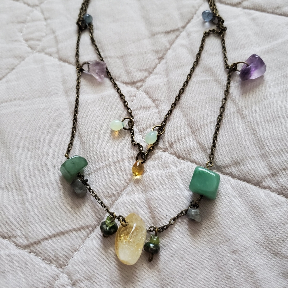 SOLD •4/$20• Handmade layered necklace